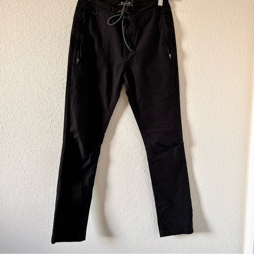 ROARK Layover Stretch Pants Black Men measure 28" waist